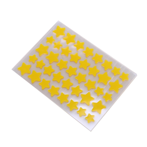 Patchs Hydrocolloïdes Anti-Acné Bleus en Forme d'Étoile et de Cœur (18 Points) – Traitement Mignon des Imperfections - Product Image 2