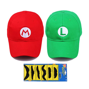 Gorra <span class=keywords><strong>de</strong></span> Béisbol a Rayas Unisex para Niños y Adultos, Gorro <span class=keywords><strong>de</strong></span> Disfraz <span class=keywords><strong>de</strong></span> Super <span class=keywords><strong>Mario</strong></span> <span class=keywords><strong>Bros</strong></span>, Informal, para la Playa, al Aire Libre, al Aire Libre, para la Playa - Product Image 2