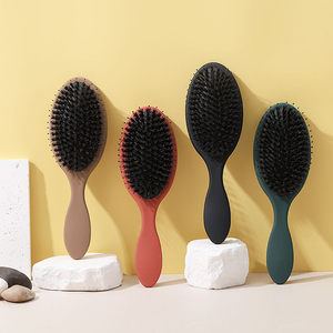 Brosse à Cheveux Démêlante Humide Personnalisée à Poils de Sanglier 100% Naturels avec Poils Souples et Flexibles pour Extensions - Product Image 5