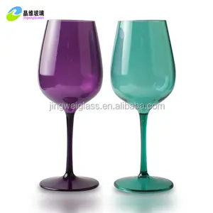 Guangzhou supplier wholesale glassware colored wine glasses
