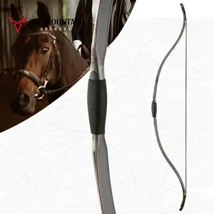 Per adulti fatti a mano da competizione caccia tradizionale cavallo laminato bambù tiro con l'arco freccia e arco lungo turco in fibra di vetro ricurvo