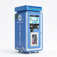 Máquina expendedora de agua de autoservicio con sistema integrado de llenado de agua potable pura y sistema de venta de agua RO comunitario