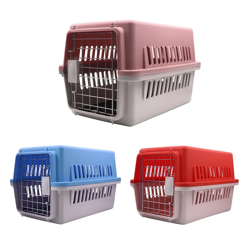 2024 Latest Product Outdoor Portable Large Air Travel Pp Plastic Pet Kennel Small Animal Cage