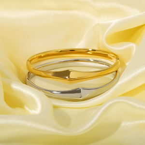 Elegant Minimalist 18K Gold Plated Geometric Bangle | <strong>Abstract</strong> <strong>Design</strong> Women's Luxury <strong>Jewelry</strong> Collection - Product Image 3