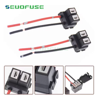 Konektor Lampu Depan Mobil Keramik H7 Berkualitas Tinggi 2 Pin Soket Kabel Harness Otomotif