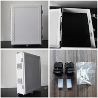Scatola di giunzione elettrica impermeabile OEM per esterni in ABS IP67/55 con dissipazione del calore e ventilazione, contenitore elettronico in plastica
