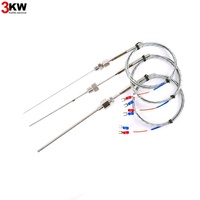 Sonde PT100 flexible de capteur de température blindé de WRNK-191 de thermocouple de type K avec résistance thermique pour la détection de température