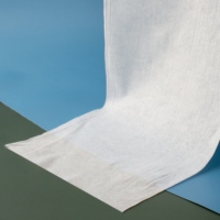 100% Polyester Spunlace Tissus Non Tissés Cross Dot Plain Anti-Bactérien Bébé Lingettes Humides Respirant Fusible pour les Soins Personnels