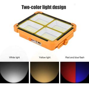 Shingel şarj edilebilir lamba 200W 1000W uzun ömürlü 6000mA pil kapasitesi taşınabilir el güneş LED projektör acil ışık - Product Image 5