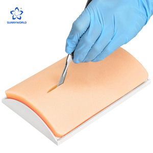 Matériel médical à domicile : Coussin en silicone pour la pratique, texture réaliste multicouche avec plaies pré-découpées, coussin en silicone pour l'entraînement à la suture - Product Image 2