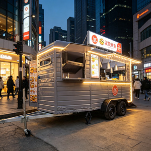 DOT Burger <b>Trailer</b> Fully Equipped Horse <b>Box</b> Truck Mobile Coffee OEM Street Food Cart - Product Image 2