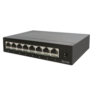 Commutateur réseau 8 ports <span class=keywords><strong>RJ45</strong></span> <span class=keywords><strong>10</strong></span>/100/1000 Mbps à prix d'usine, boîtier métallique, commutateur Ethernet <span class=keywords><strong>de</strong></span> bureau, QoS, capacité 12G, Full-Duplex - Product Image 5