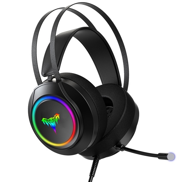 Factory USB Wired Headphones with Microphone Stereo Gaming Headset Computer PC Laptop Earphones