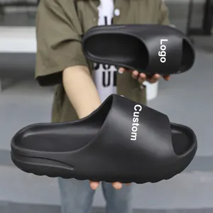 Custom Logo Zapatos de Mujer Unisex Female Man EVA Summer Soft Platform Foam Cloud Slippers Home Slide Slippers for Women Lady