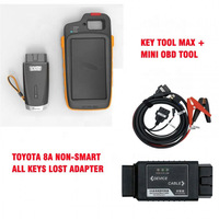Oferta Especial: Herramienta VVDI Key Tool Max + Herramienta Mini OBD + Adaptador Toyota 8A para Todas las Llaves Perdidas + Cable de Renovación