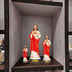 Estatuas Religiosas Católicas de Resina Pintadas a Mano y Hechas a Medida - Regalo de Navidad Jesús María Virgen María Sagrado Corazón de María - Product Image 4