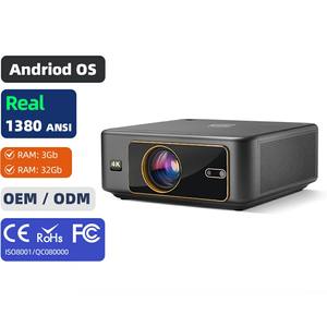 โปรเจคเตอร์วิดีโอขนาดพกพา MINI ความละเอียด 1080p 4K 8K LCD สำหรับโฮมเธียเตอร์ ฉายภาพยนตร์ หนังสือ นิทาน บทพระคัมภีร์ ระยะฉายสั้น เกมส์ DLP จากผู้ผลิต U002 - Product Image 1