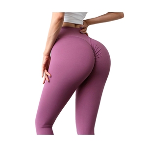 Scrunch Butt Lift Workout <strong>Leggings</strong> High Quality Naked-Feel Tummy Control Yoga Pant Female High Waist Gym V <strong>Shape</strong> <strong>Leggings</strong> - Product Image 4