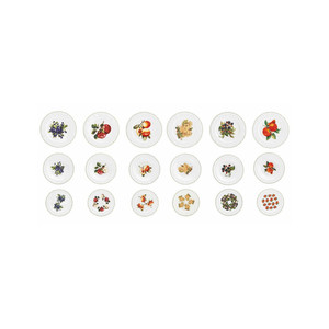Juego de Vajilla de Porcelana China de 18 Piezas con Diseño de Frutas Frescas - Product Image 1
