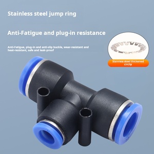 Khí nén PE hình chữ T nhanh chóng Coupler, PEG reducible ống không khí nhanh chóng cắm <span class=keywords><strong>4</strong></span> 6 8 10 12 14 16-8mm solenoid <span class=keywords><strong>valve</strong></span> - Product Image 3