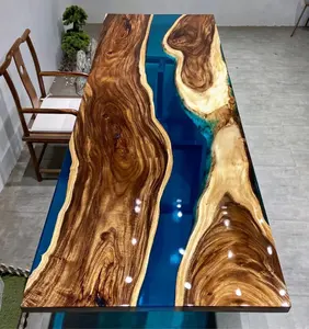 Di alta qualità all'ingrosso salotto tavolo da ufficio <span class=keywords><strong>plexiglass</strong></span> stand <span class=keywords><strong>per</strong></span> resina epossidica fiume tavolo da pranzo - Product Image 4