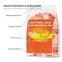 Tisane de Crinière de cheval en sachet, mélange d'herbes, 150g, 30 sachets, qualité supérieure, certifiée ISO, sachet stand-up, fournisseur en gros OEM ODM