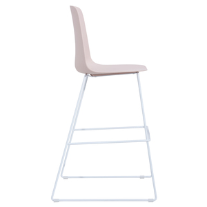 Taburete de <span class=keywords><strong>Bar</strong></span> Comercial con Asiento de PP y Base de Acero Sólido, Resistente para Uso en Pub, Restaurante y Cafetería - Product Image 3