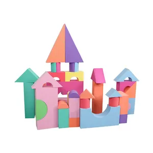 Custom Top Supplier Live Size Soft EVA Educational Toys Brick for Kids Build Foam City Blocks