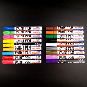 ปากกามาร์กเกอร์สีหมึกลบไม่ออกกันน้ำแบบถาวรสีสันสดใสสำหรับทำเครื่องหมาย - Product Image 2