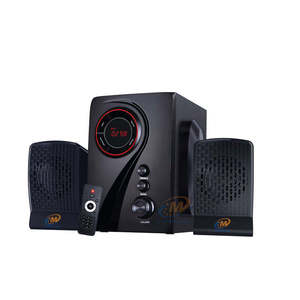 Altavoz Subwoofer 2.1 para Computadora Portátil con Control Remoto, USB, SD, Bluetooth y Ajuste de Bajos - Product Image 1