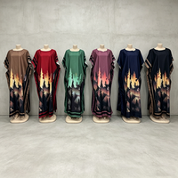 Nouvelle Robe Musulmane Ample et Décontractée Imprimée pour Femme Grande Taille – Collection Été en Gros