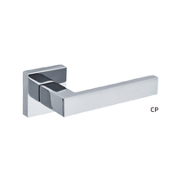 AKADA Levier carré en alliage de zinc noir mat pour entrée de chambre à coucher design Poignées de porte panache classiques en alliage de zinc