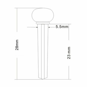 Guitare Folk Ox Bone String Nail Piano Pillow Lifter (Anneau de <span class=keywords><strong>cuivre</strong></span> Big Abalone Point) H-03 - Product Image 4