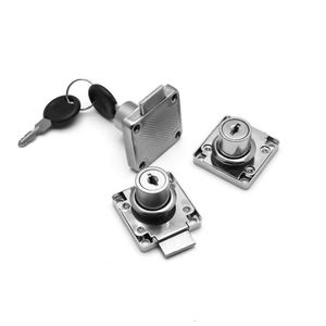 Modern Furniture <b>Locks</b> for Desk Swivel & Square Bolt <b>Lock</b> for Metal File <b>Cabinets</b> Office Wardrobes Drawers Bedroom Workshop - Product Image 1