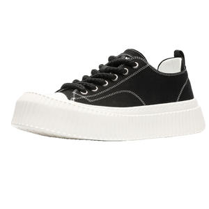 Chaussures tendance pour hommes 2026, nouveau style, polyvalentes, décontractées, à semelle épaisse, en toile noire, respirantes, baskets pour hommes - Product Image 5