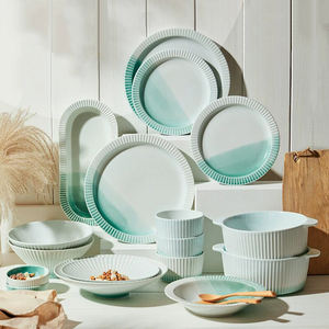 Ensemble d'assiettes à vaisselle à bol Simple de Style nordique vaisselle en céramique écologique avec baguettes <span class=keywords><strong>Kit</strong></span> de tasse Ins domestique - Product Image 1