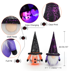 Boheng - Muñeco de Peluche con Luces LED de Colores Cambiantes para Decoración de Halloween, Regalo para el Hogar - Product Image 3