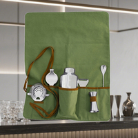 Kit de barman avec support | Ensemble de bar complet de 24 pièces Kit de cocktail avec tous les accessoires de bar: Martini Shaker, Jigger, Muddler