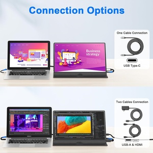 14 "inch màn hình di động 1920*1200 FullHD chơi game nối dài máy tính xách tay hiển thị IPS Bảng điều chỉnh màn hình LCD - Product Image 3