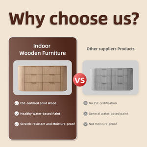 Muebles de Cocina Modernos al por Mayor, Escritorio de Oficina Tipo Lounge, Cómodas de Roble Chino para Decoración de Casas Modelo - Product Image 3