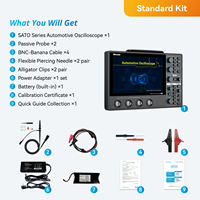 Oscilloscope automobile Micsig Tablet 4CH 100MHz Bande passante professionnelle Diagnostic et maintenance SATO1004 Écran LCD TFT 8 pouces 7500mAh