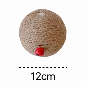 Pelota rascadora para gatos, pelota de sisal, pelota de cuerda de cáñamo, pelota de juguete para gatos que no se desprende, pelota para masticar para gatos, resistente a mordeduras y - Product Image 2