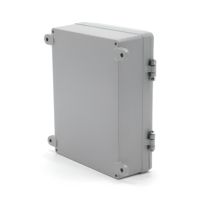 Boîtier métallique personnalisé TZR à fixation murale, boîte électrique à charnières avec fenêtre de visualisation, fabrication en tôle, service OEM, finition grise