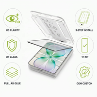 Protector de Pantalla HD Irrompible de Instalación Automática para iPhone Ultra, Vidrio Templado de Silicio y Aluminio de Alta Calidad, Personalizado para iPhone 18