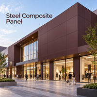 Panneau composite en acier blanc revêtu de PE, longueur personnalisée, pour revêtement de plafond commercial