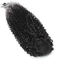 Lavishbeauty RTS queue de cheval cheveux crépus bouclés cordon de serrage queue de cheval Clip dans le postiche queue de cheval pour les femmes noires en gros longues ondulées