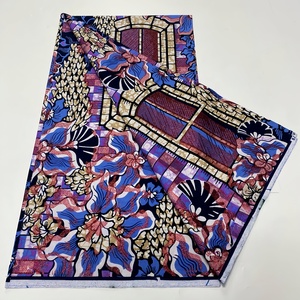 Nuovo Arrivo Tessuto African Grand Wax in <span class=keywords><strong>Cotone</strong></span> Dorato con Glitter <span class=keywords><strong>Organza</strong></span> per Camicie da Ragazza e Abbigliamento - Product Image 3