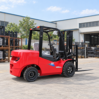 Ventes directes usine – Chariot élévateur diesel tout-terrain 4x4 (4 roues motrices) avec mât 3 étages, capacités 3, 3,5, 5 et 6 tonnes