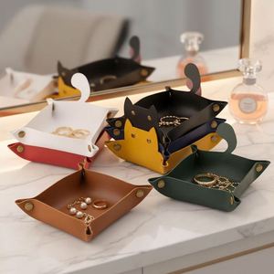 PU Leather Cute Cat Shape <b>Foldable</b> <b>Desk</b> Tray with Embossing Printing-Durable Promotional Gift for Office or Gaming - Product Image 1