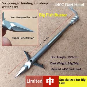 Dardo de agua profunda Hunter Kun de seis lados 440C, tipo Hoja de sauce y Diente de lobo, para penetrar armaduras, Asesino de Pesadillas, Demonio, Halcón - Product Image 3